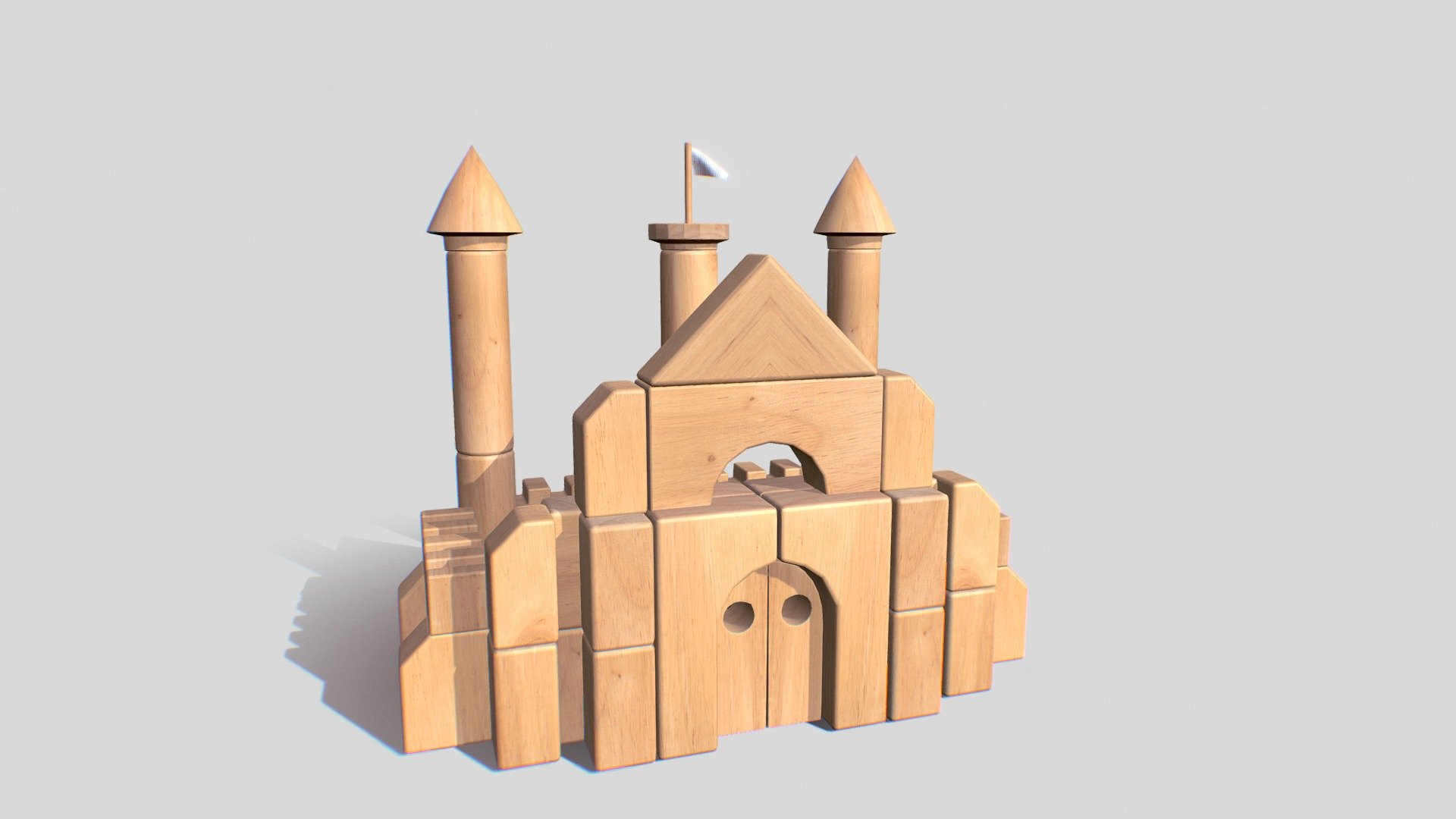 Wooden Block Castle 2 - Download Free 3D model by y60641 [60939d0 ...