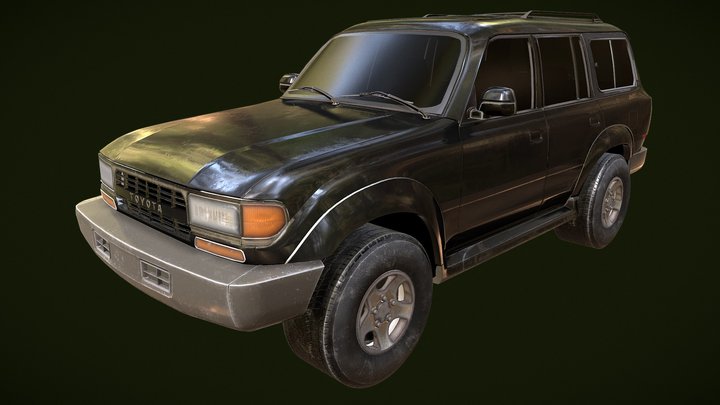 Toyota FJ80 Landcruiser 3D Model