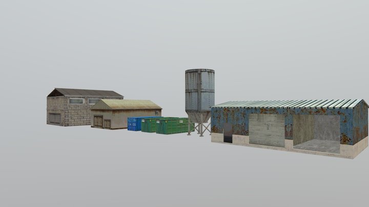 PSX Industrial Pack 3D Model
