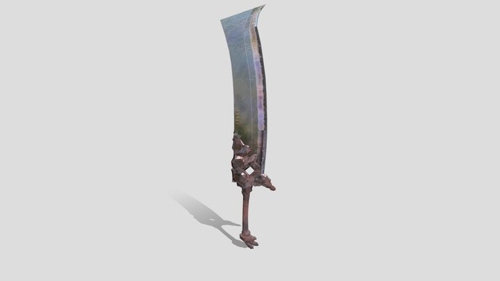 Melted Cleaver 3D Model