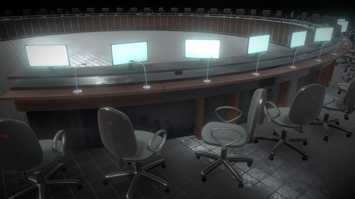meeting Table the chair monitor - 39MB – Modelo 3D gratuito STL