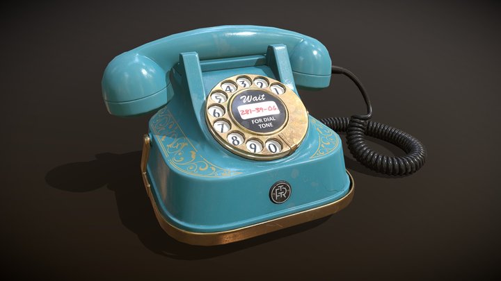 Vintage telephone 3D Model