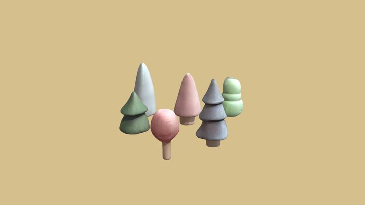 Candy Forest/ Trees 3D Model