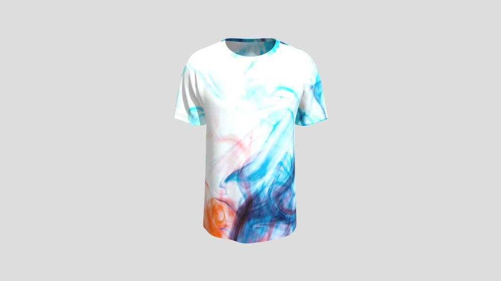 Ethereal Ink Smoke Abstract T Shirt