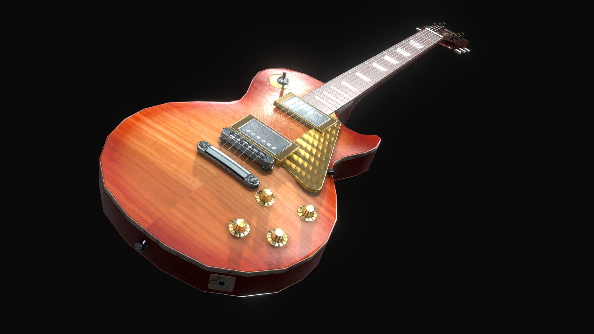 Gibson Les Paul Guitar - 3D model by Erik_Br [60983e4] - Sketchfab