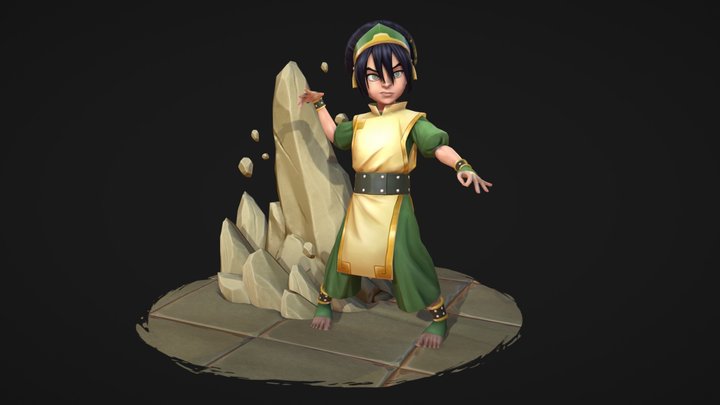 Toph - Avatar TLA fan art 3D Model