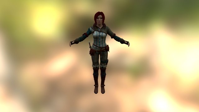 Witcher 2 - Triss Merigold 3D Model