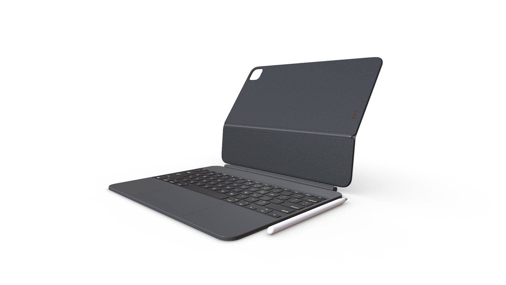New Apple Ipad Pro Magic Keyboard & Pencil - 3D model by Raj 