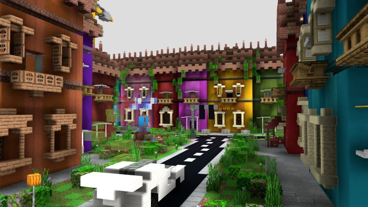 Italian City Lobby | 140x80 3D Model