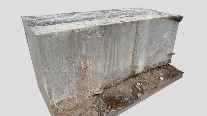 Concrete Ledge 3D Model