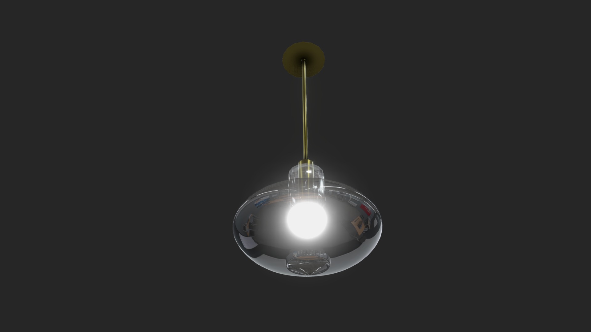3D model HGPH-9010 - This is a 3D model of the HGPH-9010. The 3D model is about a light bulb on a table.