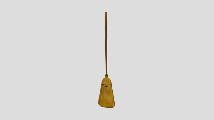 Broom pack v2 DEMO low poly cartoon 3D Model