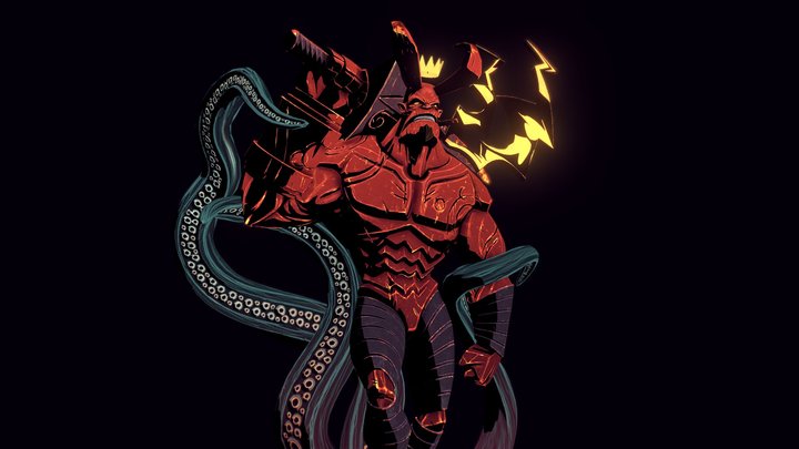Hellboy - Textured 3D Model