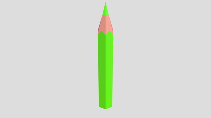 Stylized Low-Poly Colored Pencil