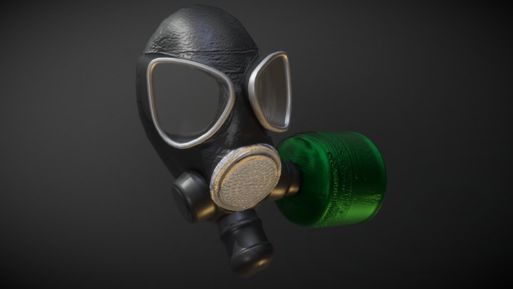 Gas Mask "Srider" 3D Model