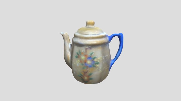Ceramic Tea Pot 3D Model