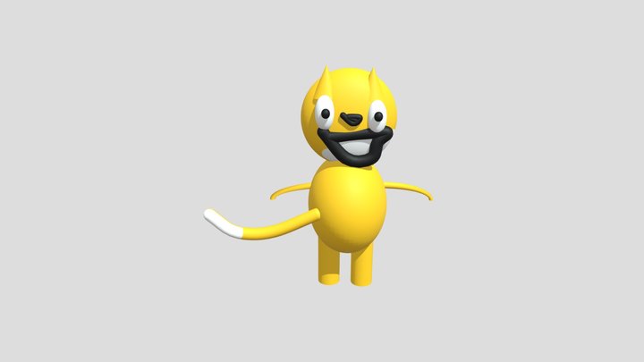 Scratch Cat 3D Model