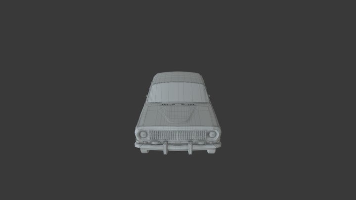 GAZ 24 Mesh 3D Model