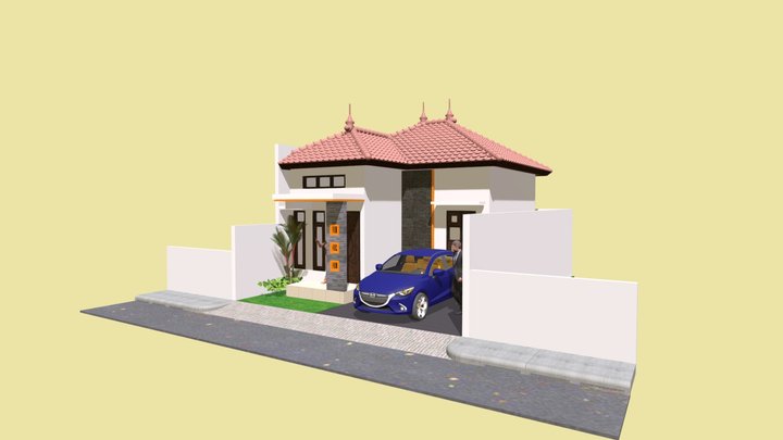 LT1-016 Minimalist House 7x10 m 3D Model