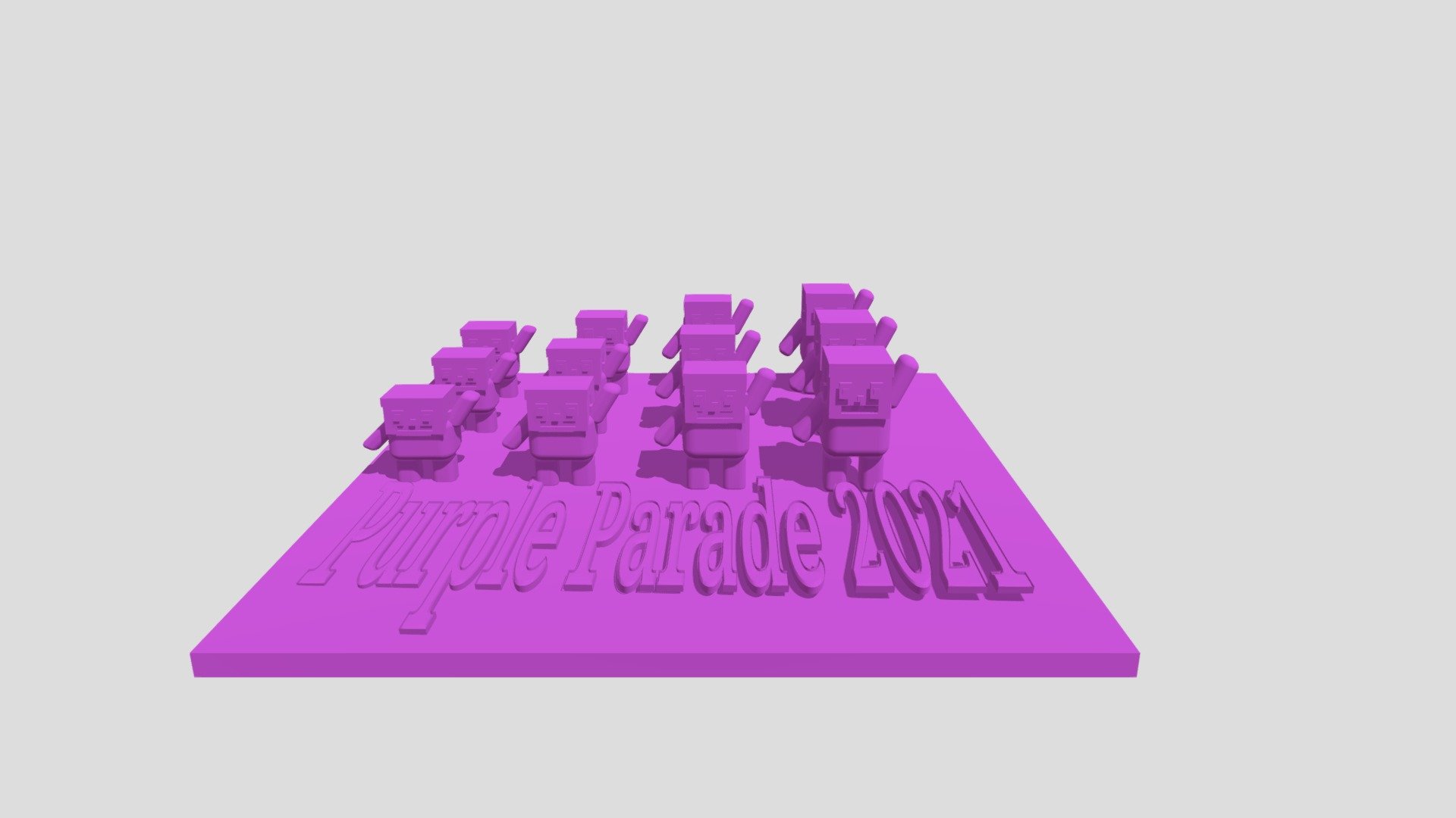 Purple Parade Diorama By Rachel Sim