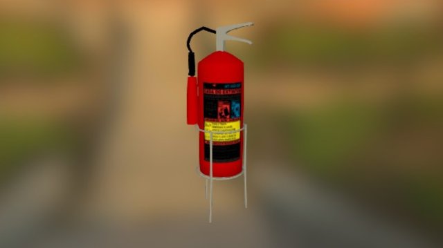 Extintor 3D Model