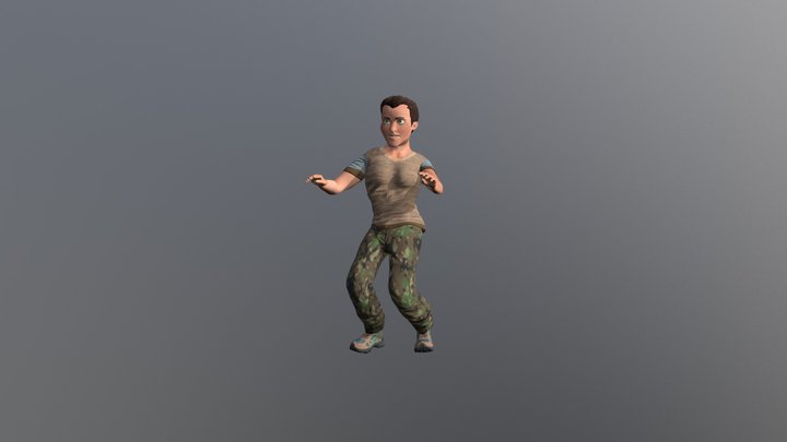 Hip Hop Dancing 3D Model