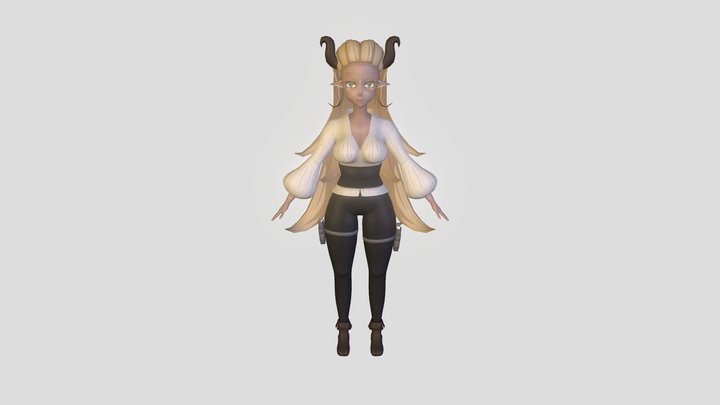 Valta - Granblue Fantasy OC 3D Model