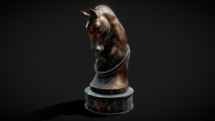 SKVOT Lesson / Horse head Sculpting 3D Model