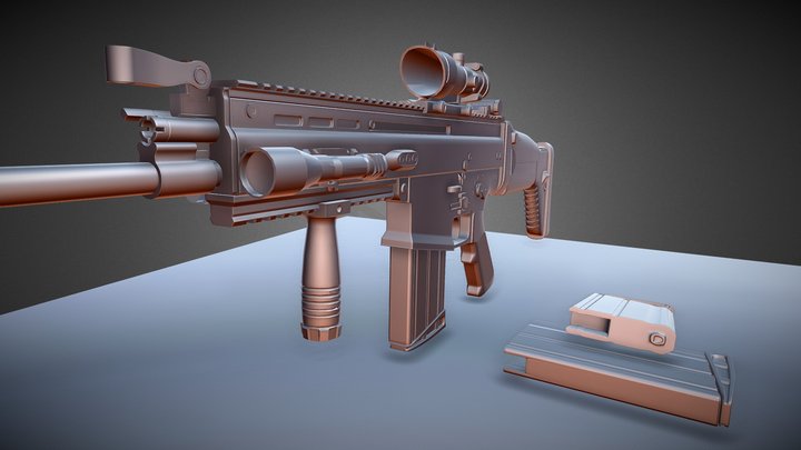 Scar-H W.I.P 3D Model