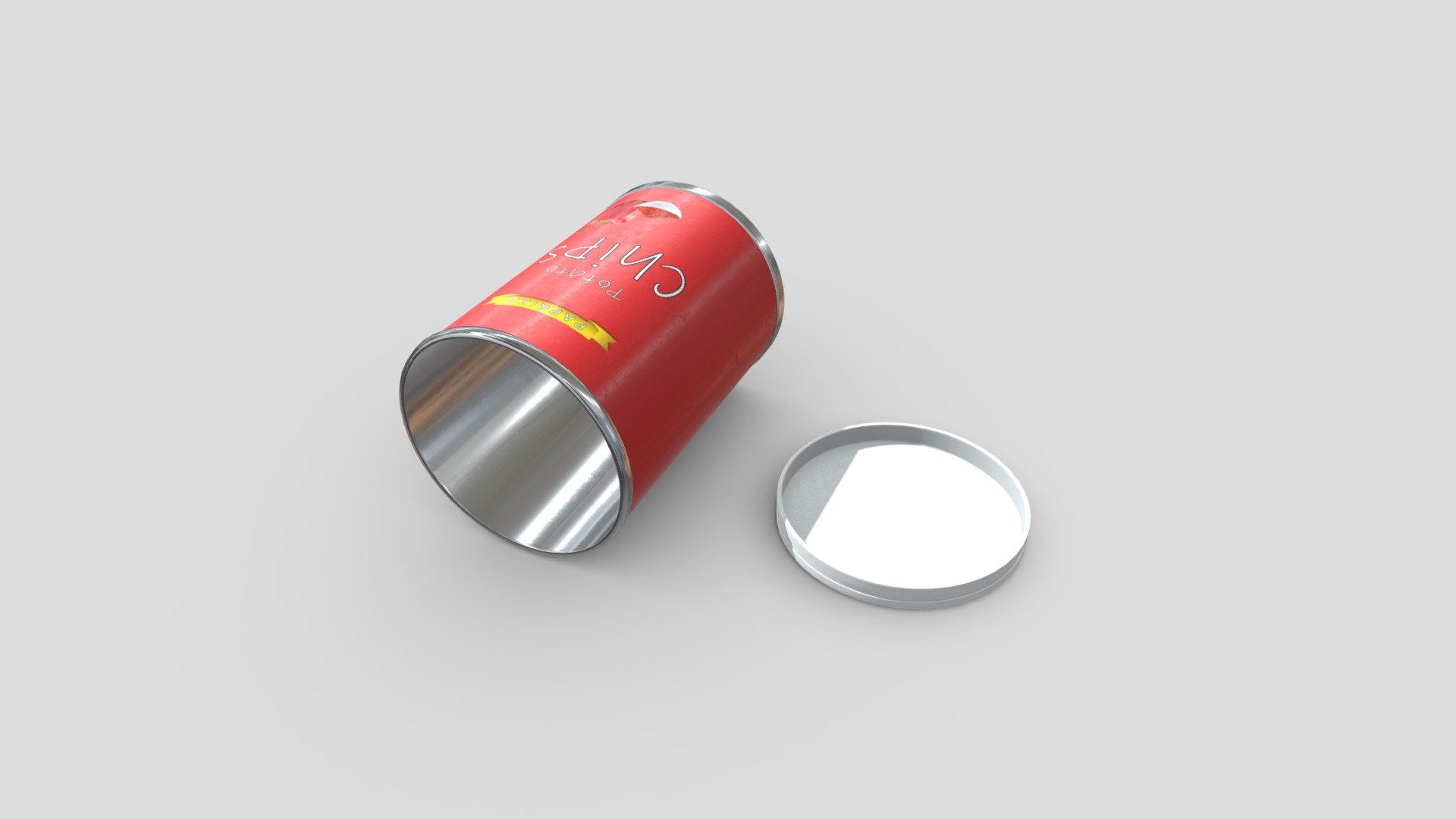 CC0 - Potato Chips Tube 2 Open - Download Free 3D Model By Plaggy ...