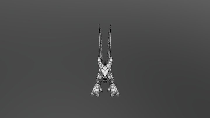 Dragon_Wireframe 3D Model