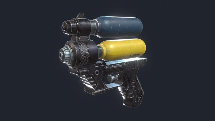 Sci-Fi "Squirt Gun" 3D Model