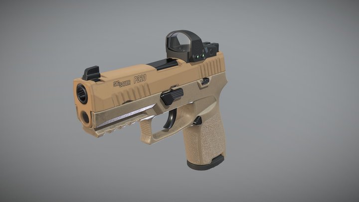 SIG Sauer Handgun 3D Model