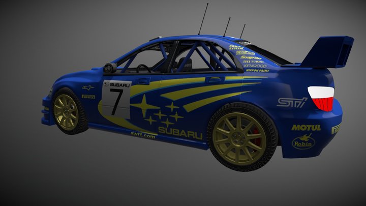 Subaru Mesh 3D Model