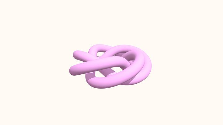 (3,5) torus knot 3D Model