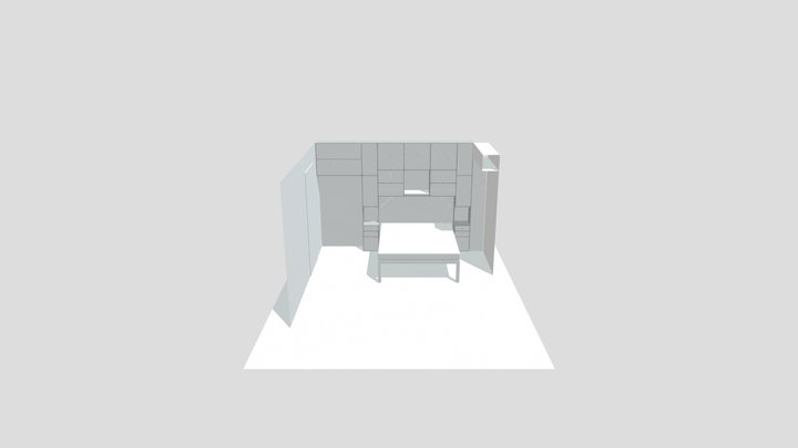 SydsRoom_CabinetWall3 3D Model