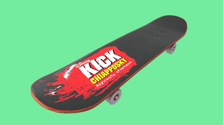 Skateboard KickButowski 3D Model