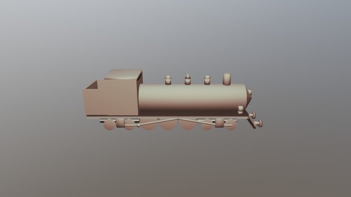 Lokomotive 3D Model