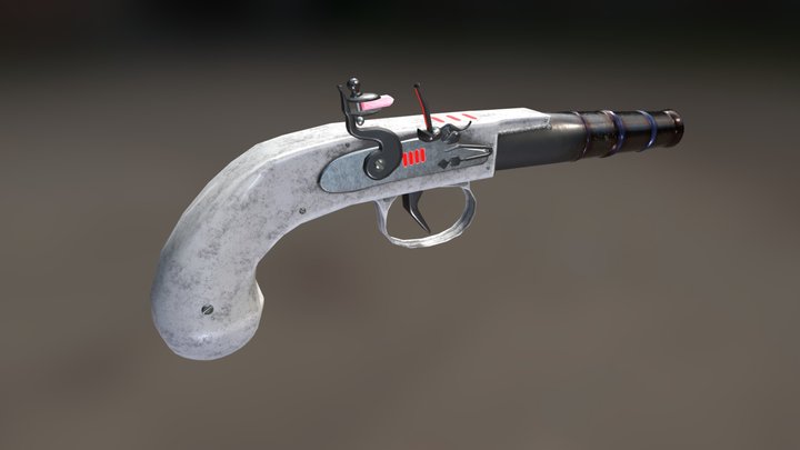 Laser Flintlock 3D Model