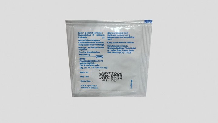 Sachet 3D Model