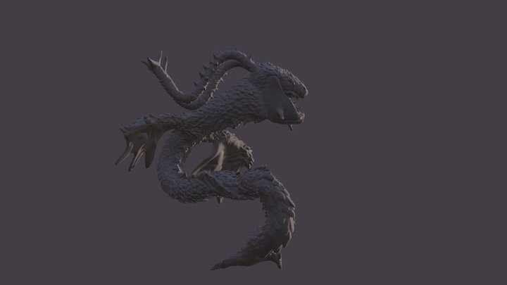 Aquatic monster 3D Model