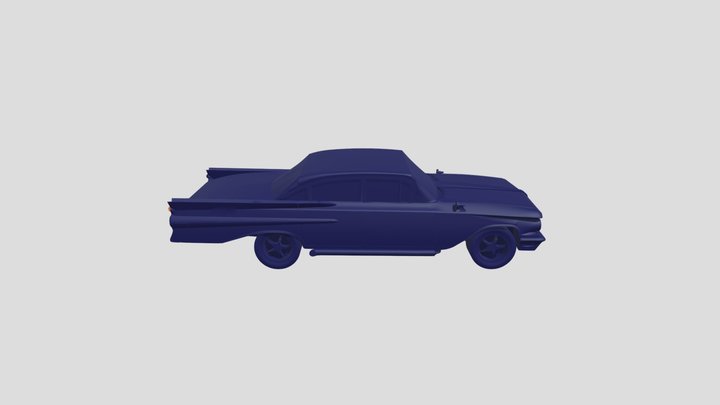 1959 Pontiac Strato Chief 3D Model