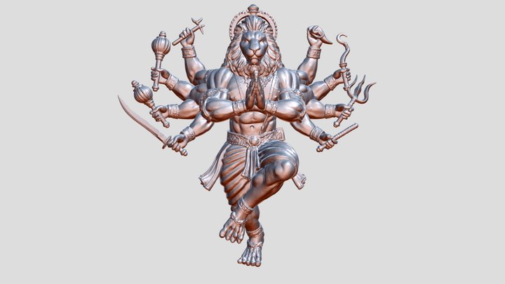 Narsimha The Divine Protector 3D Model