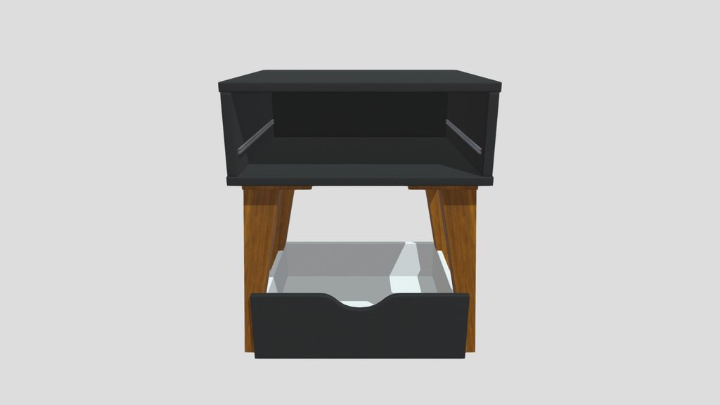 White Bedside Table 1 Drawer