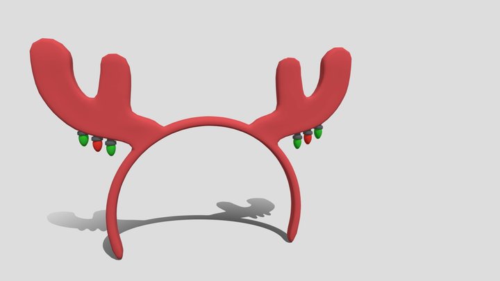 Christmas Reindeer Headband 3D Model