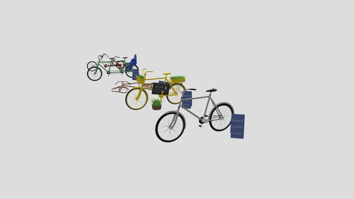 Secondary forms 5 objects XYZ 3D Model