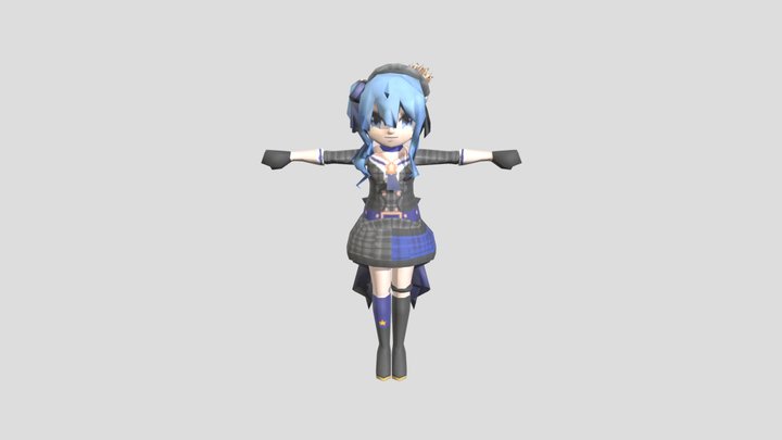 Hoshimachi Suisei [Hololive] - Mario Kart Comet – Free 3D Model STL