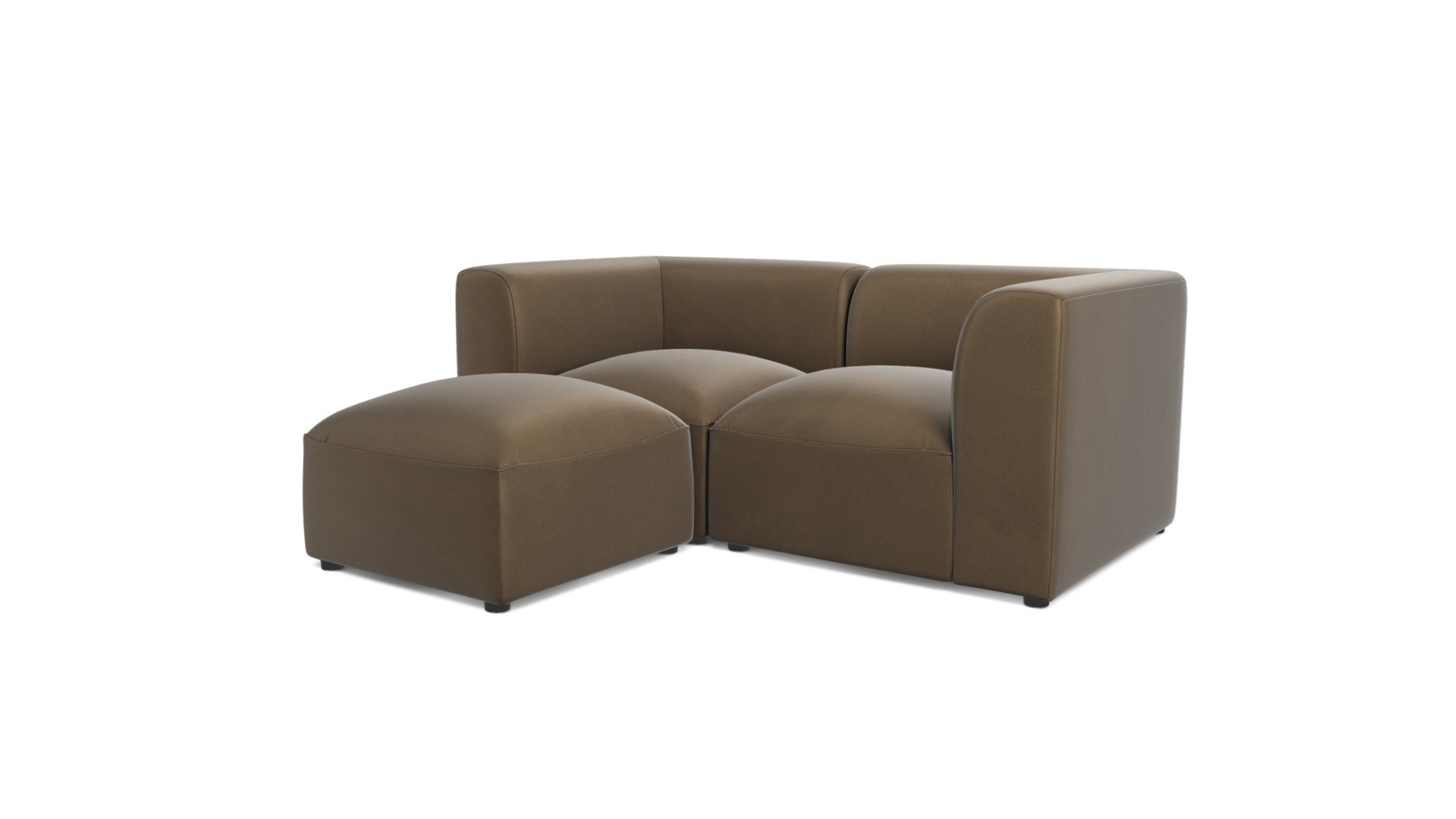Juno 2 Seater Sofa,Columbus Brown Leather