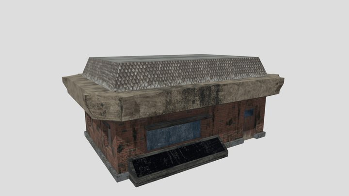 Spooky Butchery with Modular Parts 3D Model