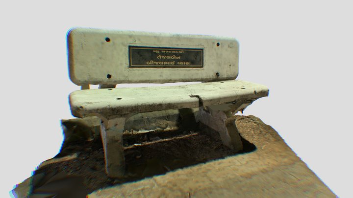 3d Scanned Bench Unreal 3D Model